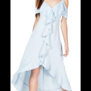 Guess brand ruffle hi lo dress